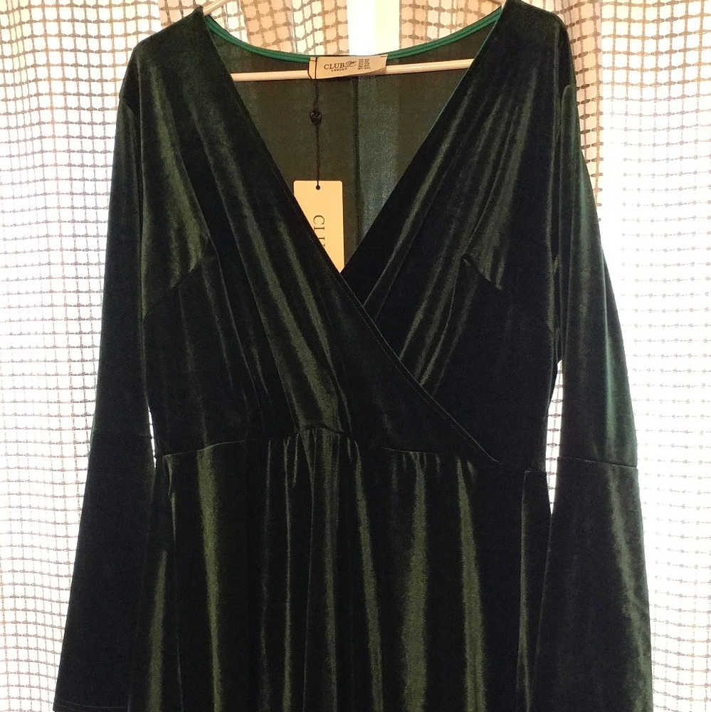 Velvet Wrap Dress